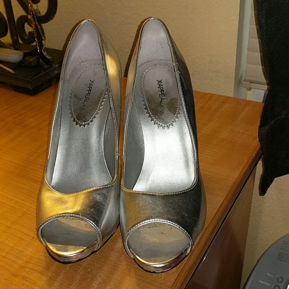 Silver heels